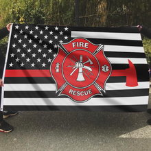Load image into Gallery viewer, American Fire Rescue Pride Flag