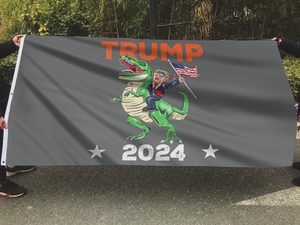 Trump Dino 2024 Flag