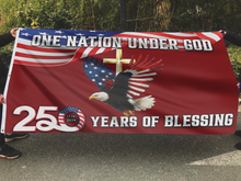 Load image into Gallery viewer, One Nation Under God - 250 Years USA Flag