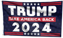 Load image into Gallery viewer, TRUMP Take America Back 2024 RB Flag