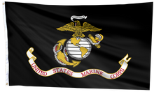 Load image into Gallery viewer, U.S. Marine Corps Black Flag
