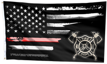 Load image into Gallery viewer, Thin Red Line Firefighter American Flag