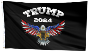 TRUMP 2024 Eagle USA Flag