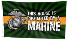 Load image into Gallery viewer, Protected by Marine Honor Flag