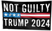 Load image into Gallery viewer, Not Guilty Trump 2024 Flag