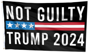 Not Guilty Trump 2024 Flag