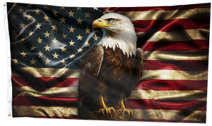 American Eagle Never Forget Patriotic Veteran Flag