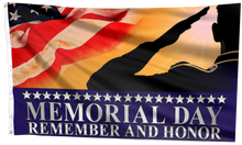 Load image into Gallery viewer, Memorial Day Remember and Honor Flag