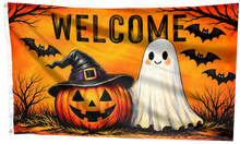 Load image into Gallery viewer, Welcome Halloween Flag