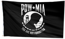 Load image into Gallery viewer, POW MIA Black Flag