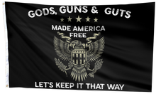 Load image into Gallery viewer, American Resolve: Gods, Guns &amp; Guts Flag