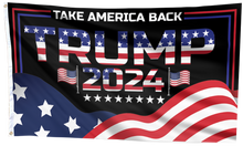 Load image into Gallery viewer, Take America Back Trump 2024 USA Flag