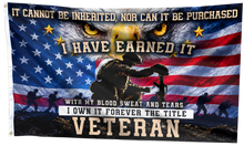 Load image into Gallery viewer, It Cannot Be Inherited Veteran Flag