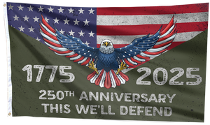 Army 250th Anniversary 1775 - 2025 Flag