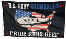 Load image into Gallery viewer, U.S. Navy Submariner Flag
