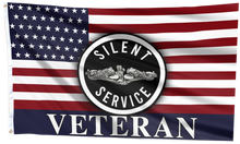 Load image into Gallery viewer, Silent Service Veteran Curve Flag