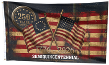 Load image into Gallery viewer, Semiquincentennial Tribute to the United States Flag