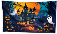 Load image into Gallery viewer, Scary Halloween Pumpkin Flag