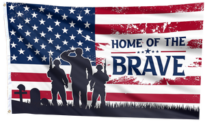 Home of the Brave USA Flag