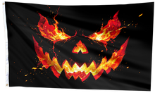 Load image into Gallery viewer, Scary Black Pumpkin Flag