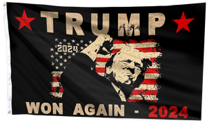 Trump Won Again 2024 Flag