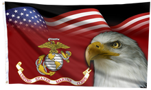 Load image into Gallery viewer, American–USMC Eagle Honor Flag