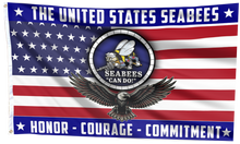 Load image into Gallery viewer, USA Seabees Eagle Flag