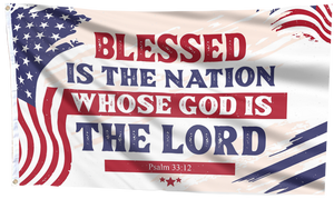 Blessed Is The Nation Whose God Is The Lord Flag