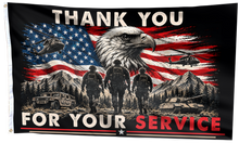 Load image into Gallery viewer, Thank you for Your Service USA Flag
