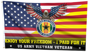 Enjoy Your Freedom, I Paid for It Flag
