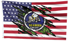 Load image into Gallery viewer, Seabees Pride USA Flag