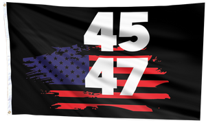 45 47 Trump USA Vintage Flag