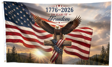 Load image into Gallery viewer, 1776–2026: 250 Years of Freedom Eagle American Flag