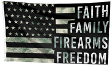 Load image into Gallery viewer, Faith Family Firearms Freedom Flag