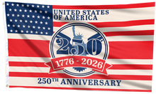 Load image into Gallery viewer, US 250th Anniversary Celebration Flag