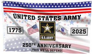 Army 250th Anniversary Flag