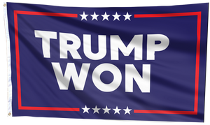 TRUMP WON Flag