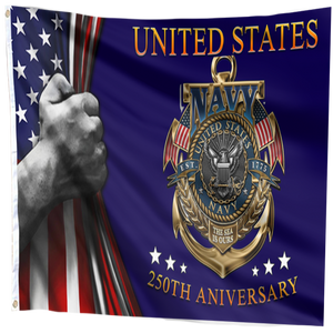250th Anniversary US Navy Flag