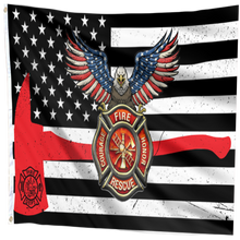 Load image into Gallery viewer, American Fire Fighter Courage and Honor Flag