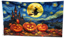 Load image into Gallery viewer, Spooky Starry Night Halloween Flag
