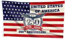 Load image into Gallery viewer, America 250 – 1776–2026 Anniversary Eagle Flag