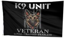 Load image into Gallery viewer, K9 Unit Veteran Flag