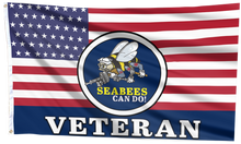 Load image into Gallery viewer, Seabees Can Do Veteran Flag