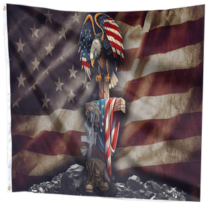 Patriotic American Eagle USA Flag