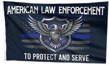 Load image into Gallery viewer, American Law Enforcement - To Protect and to Serve Flag
