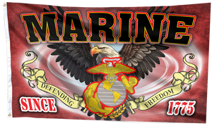 Patriotic Marine Flag