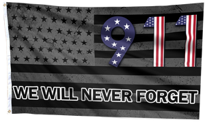 USA 911 We Will Never Forget Flag