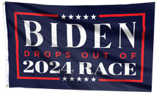 Load image into Gallery viewer, Biden Drops Out Of 2024 Race Flag (Blue)