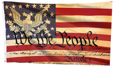 Load image into Gallery viewer, Vintage We The People American Eagle Flag