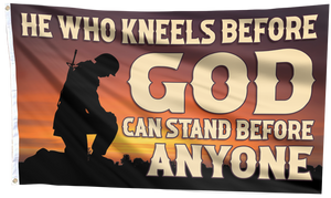 He Who Kneels Before God Flag